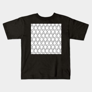 Scales, black and white Kids T-Shirt